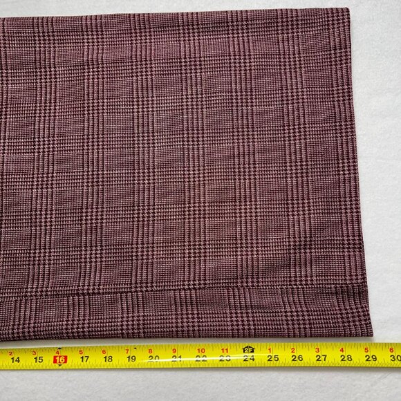 Worthington Women's Pleated Plaid Wide Leg Burgundy Dress Pants Size 12P Zip NWT - Picture 10 of 11